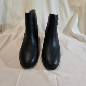 Sperry‎ Women's Black Leather Side Zip Ankle Boots Booties STS88972 Size 8.5